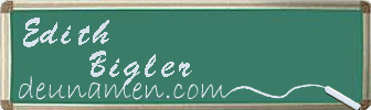 Edith Bigler Visitenkarte